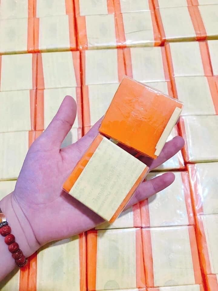 Xà phòng nghệ cam trắng da ngừa mụn thâm Thái Lan 50g