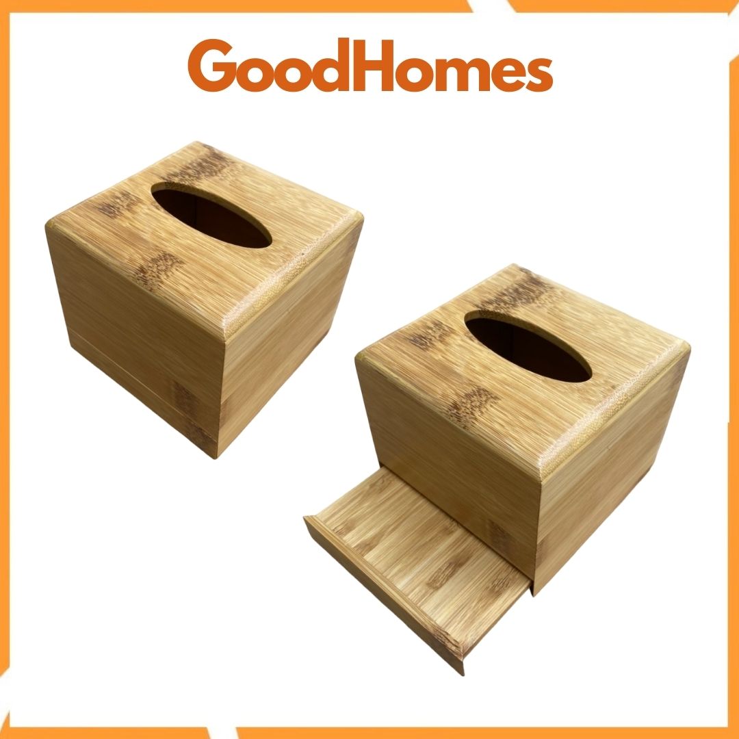 Hộp đựng giấy ăn gỗ tre cao cấp _ TISBOX