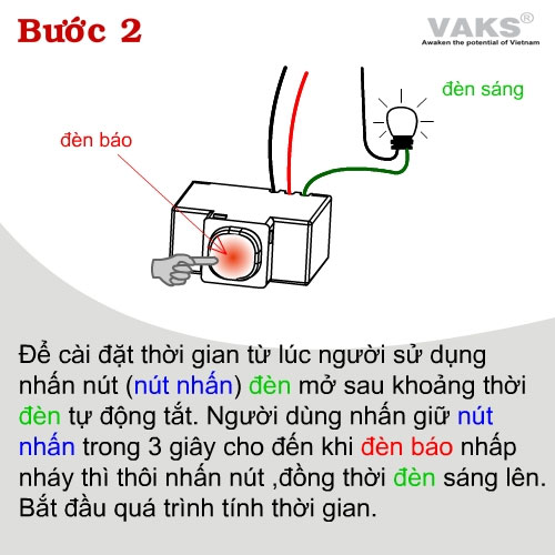 02 cái Công Tắc Hẹn Giờ lùi TPE TM3F - 220V AC, 1000W - SX tại VN