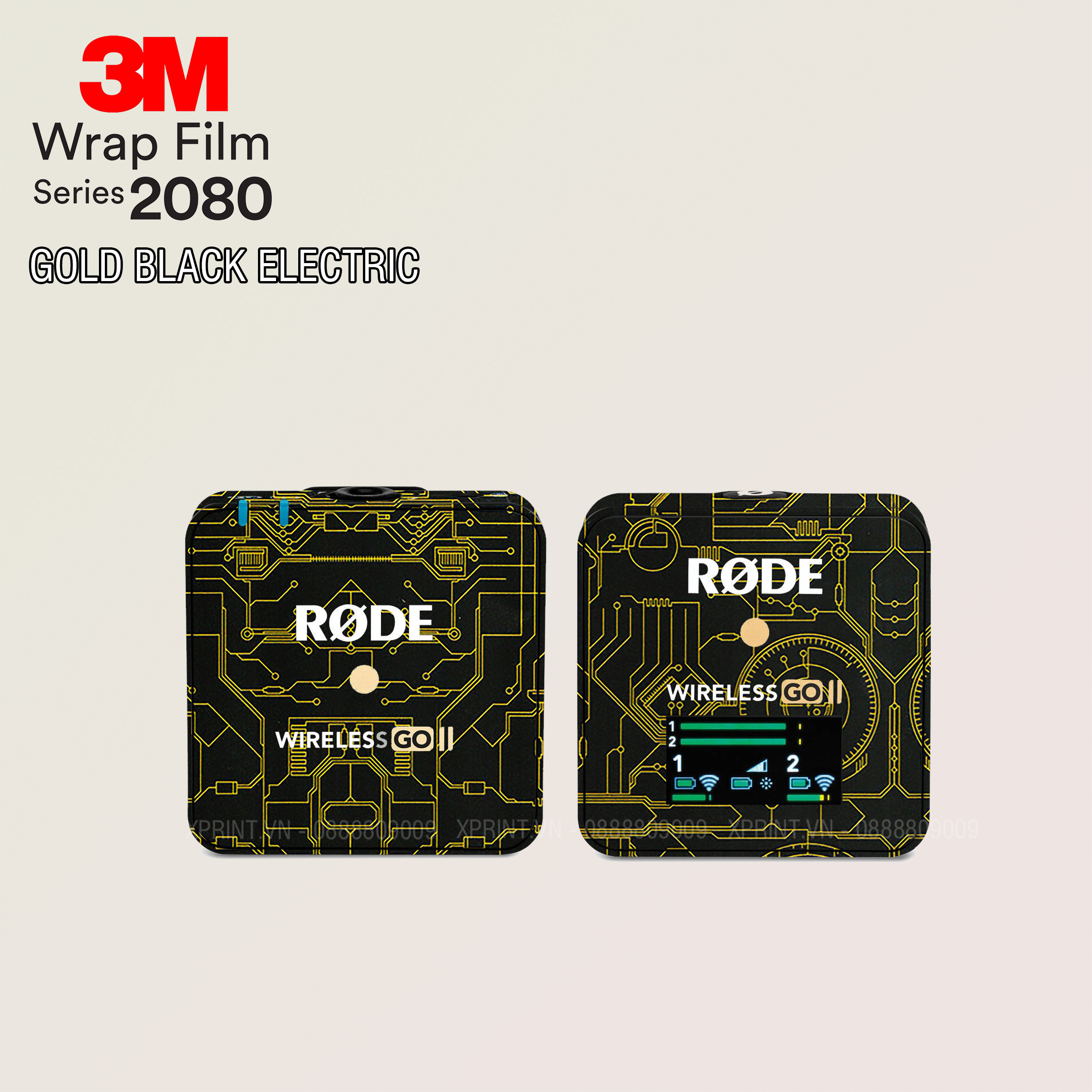 Miếng dán, skin 3M 2080 vân nổi cho Mic Rode, Micro Rodo Go, Go II