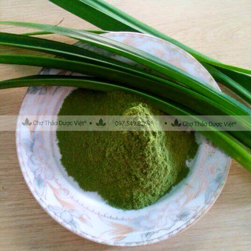 Bột lá nếp 100g, bột lá dứa thơm, mịn, tạo màu xanh, mùi thơm tự nhiên cho món xôi, bánh, thạch