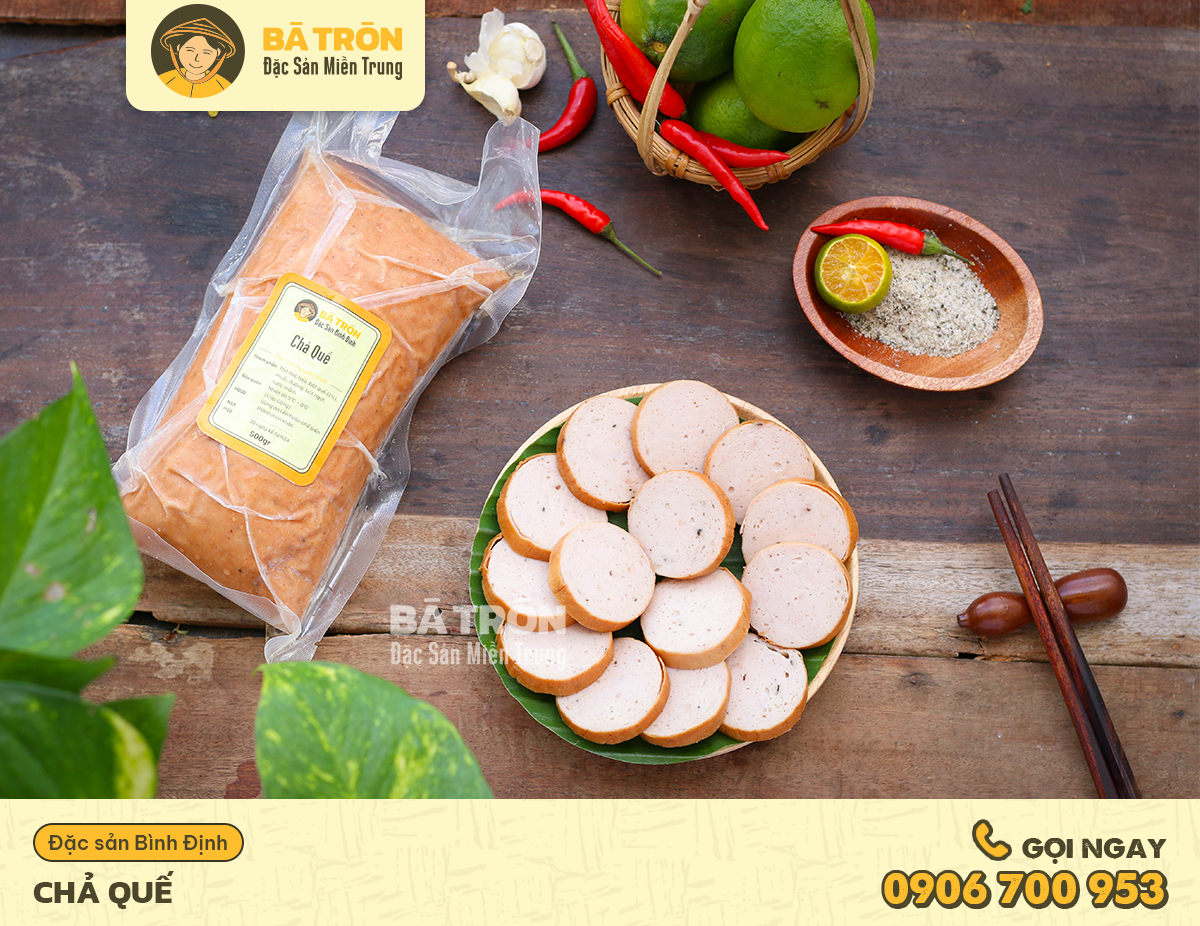 [Hàng Tuyển]_Chả Lụa Quế Bình Định - Cây 500gr