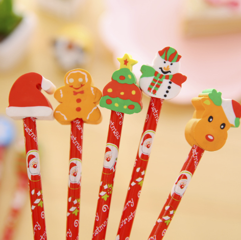 Bút Chì Đầu Gôm Hình Giáng Sinh, Noel