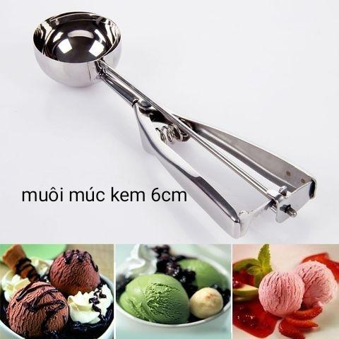 muôi múc kem inox size 6cm
