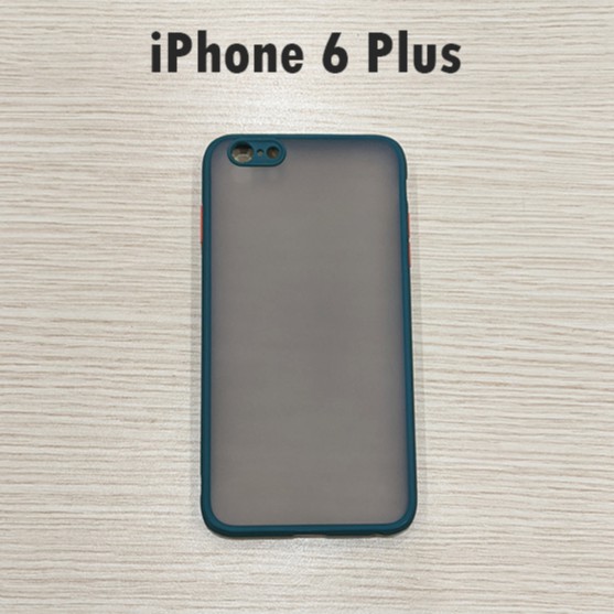 Ốp lưng nhám viền cao su bảo vệ camera iPhone 6 Plus