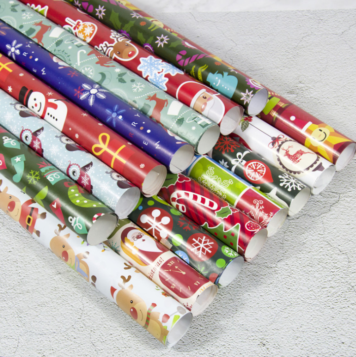 Giấy Gói Quà Giáng Sinh Noel Vui Vẻ