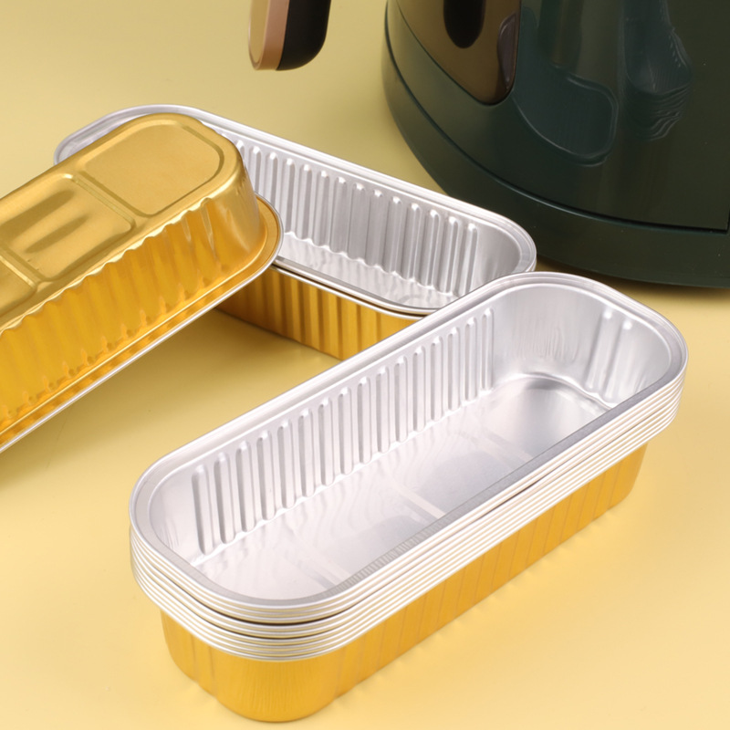 Set 5 Khay Giấy Bạc Hình Chữ Nhật Cao Cấp