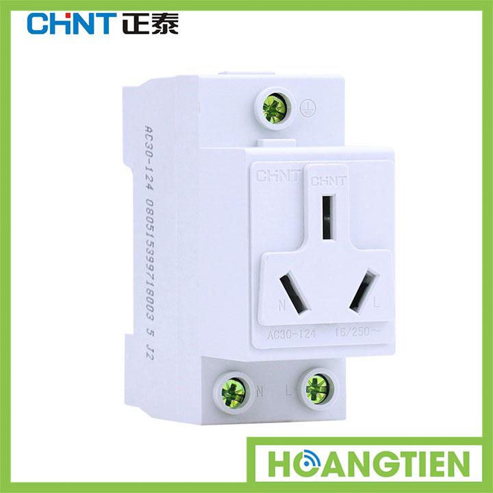 [HCM]Ổ cắm thanh ray 3 chấu CHINT AC30-124