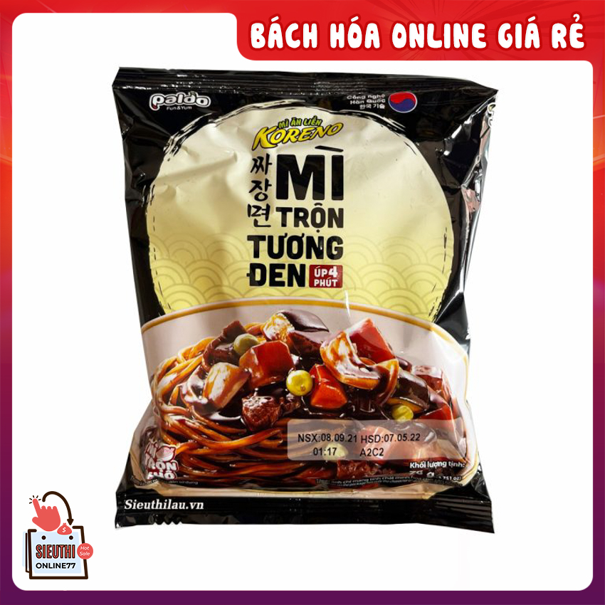 Mì trộn tương đen Koreno Hàn Quốc lẻ 1 gói