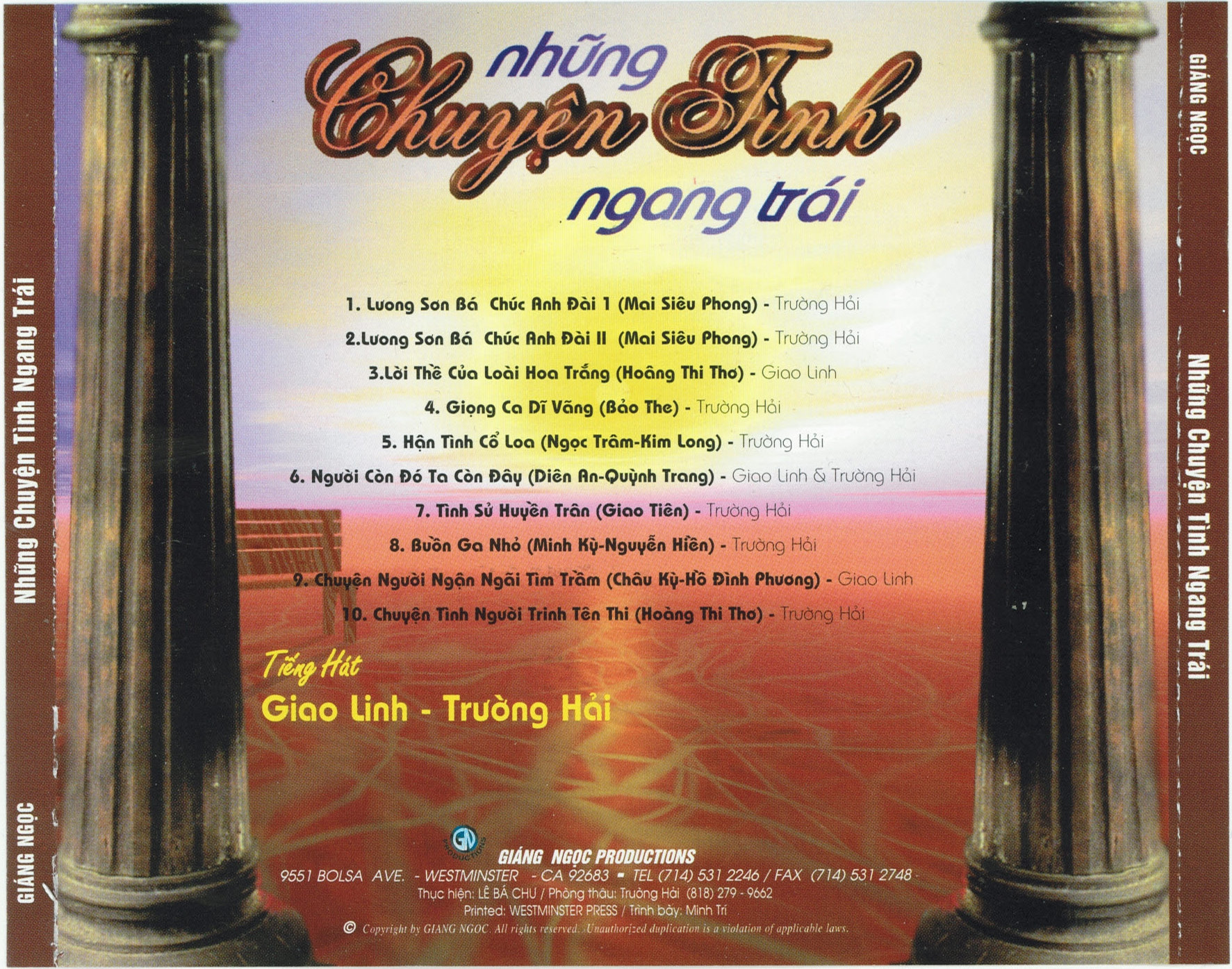 Bộ 5 đĩa CD nhạc tiếng hát Giao Linh 1