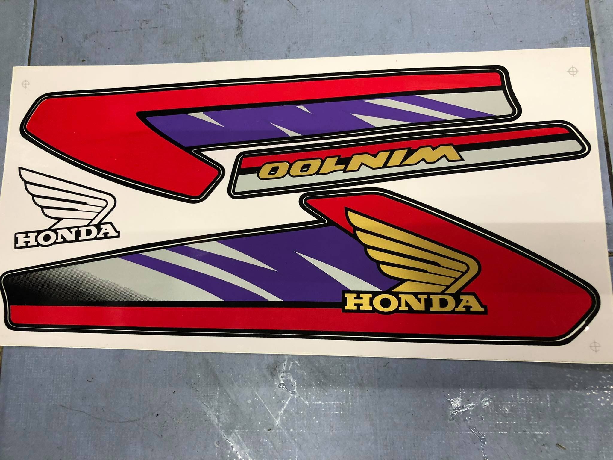 bộ tem cho xe honda win 100-đỏ