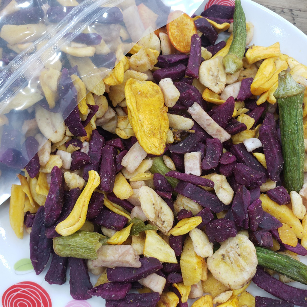 Combo 1kg thập cẩm sấy (Trái Cây Sấy hàng vụn)