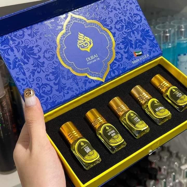 Set 5 chai tinh dầu nước hoa dubai