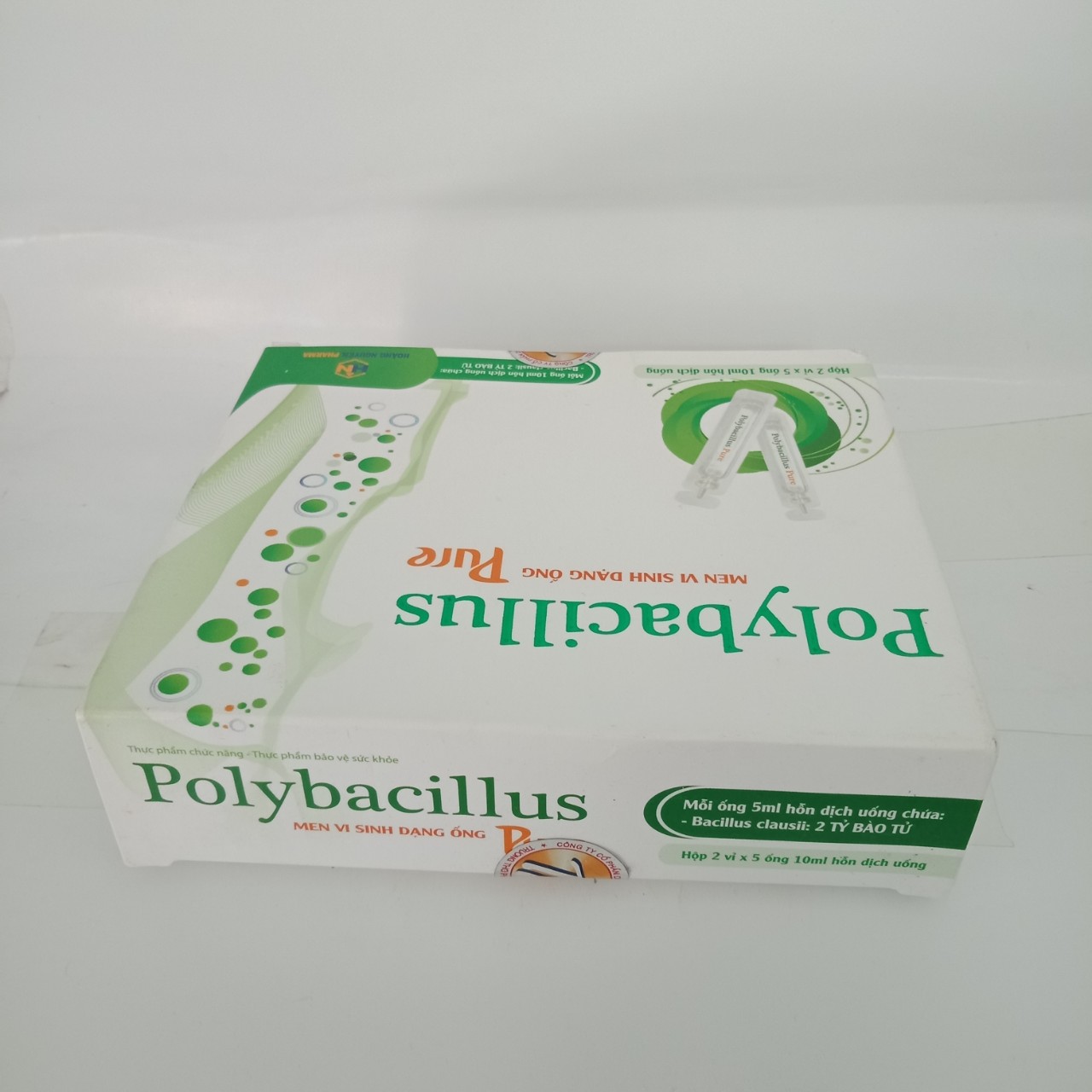Men vi sinh POLYBACILLUS PURE - hộp 10 ống