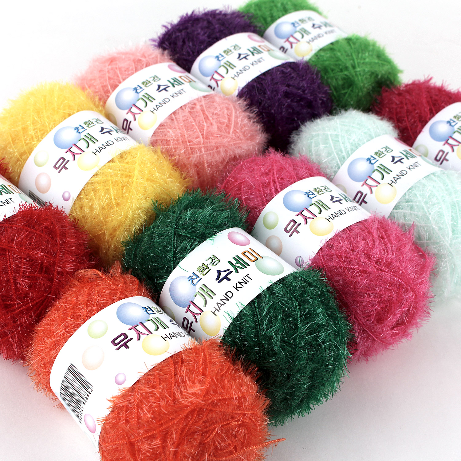 Rainbow Crochet Scrubbers Yarn 10 Skeins Assorted Colors Polyester