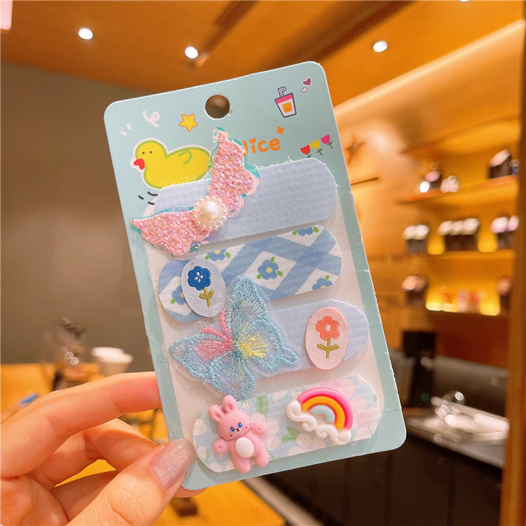 Set 4 Miếng Dán Tóc Mái Dễ Thương Cho Bé Gái bạn gái