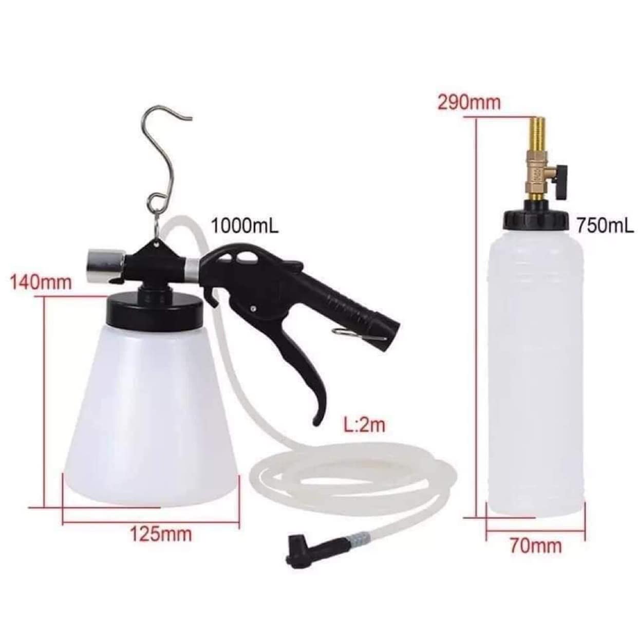 Bộ Dụng Cụ Thay Dầu Phanh Tay( bình 1L)