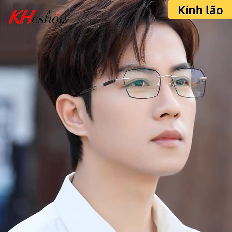 Kính lão trẻ trung dành cho người Trung Niên bị Viễn thị form không viền mã Y5213