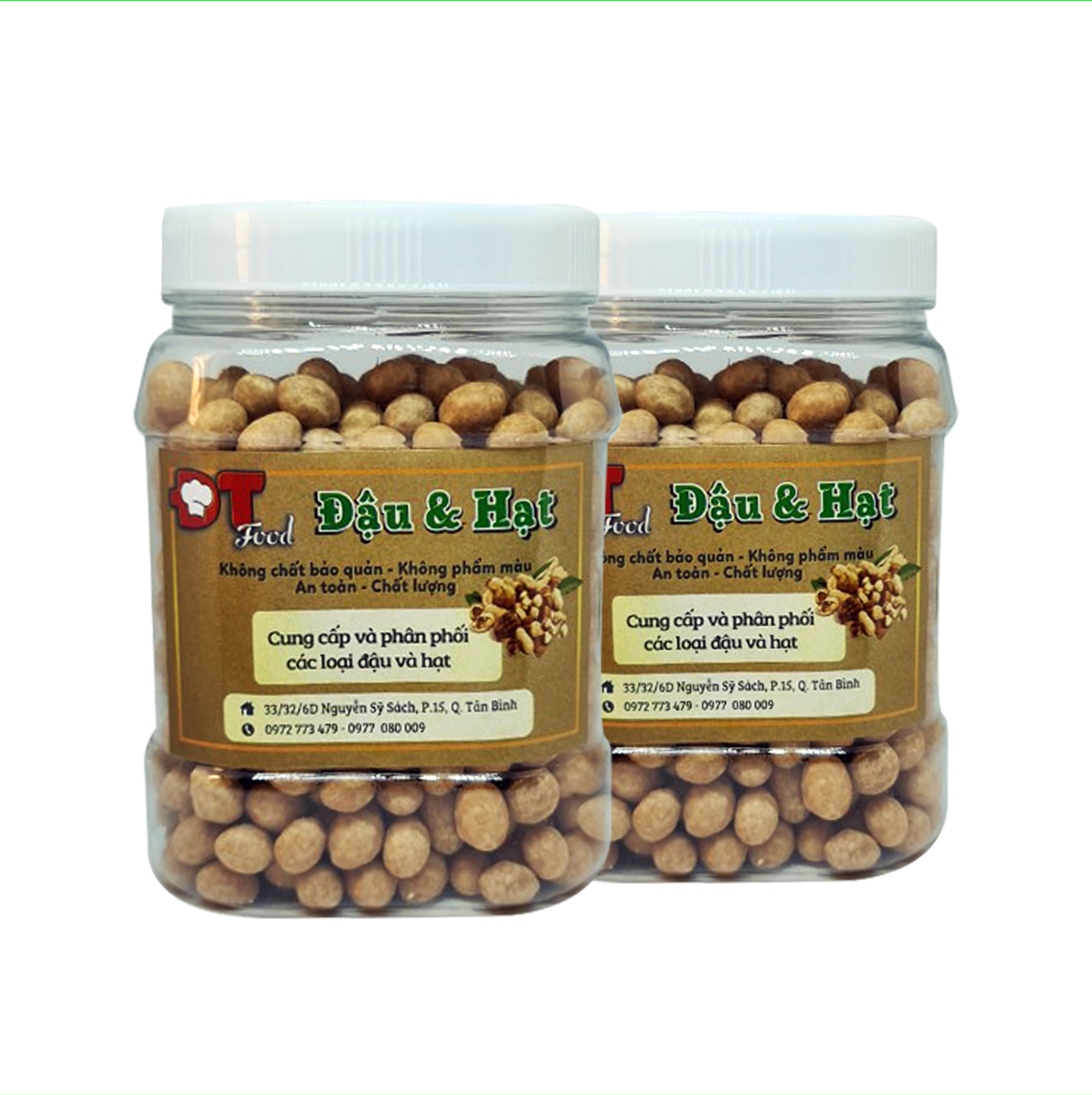 1kg đậu phộng da cá cốt dừa (2 hũ 500g)