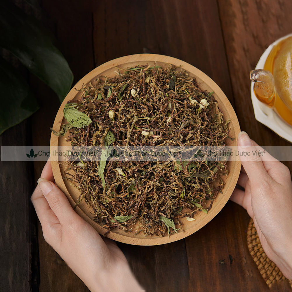 Trà sơn mật hồng sâm 1kg, giúp mát gan, thanh nhiệt, giải khát, an thần, ngủ ngon, ổn định huyết áp