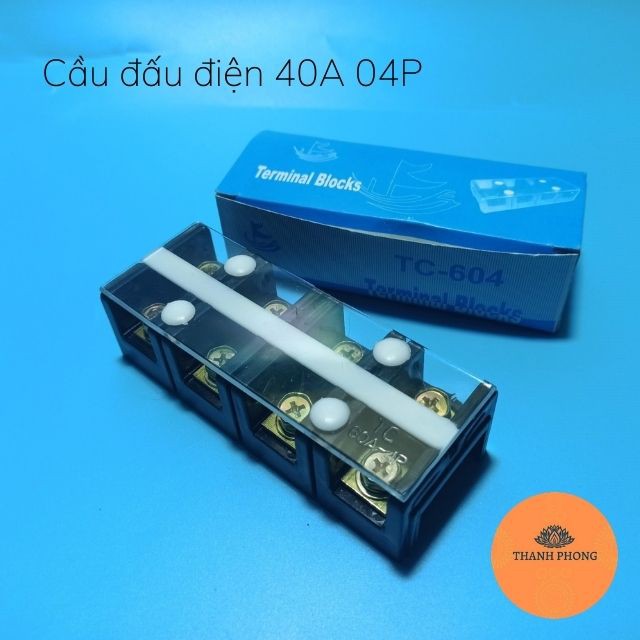 Cầu Đấu Điện 60A 100A 04P Domino Terminal