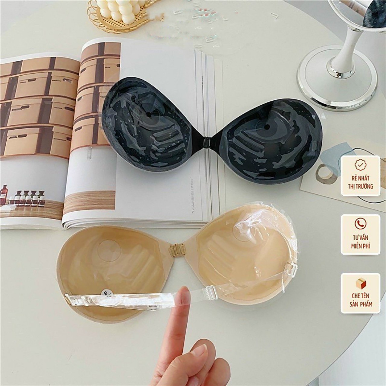 áo ngực dán- áo cúp ngang chống tụt siêu chắc