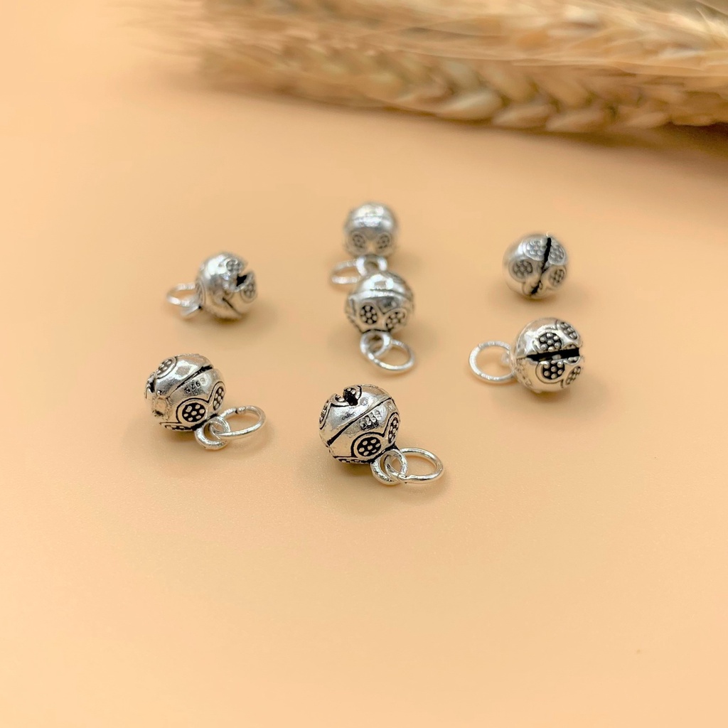 Charm móc treo chuông lớn (có kêu) - Charm bạc 925 - Mã CA700