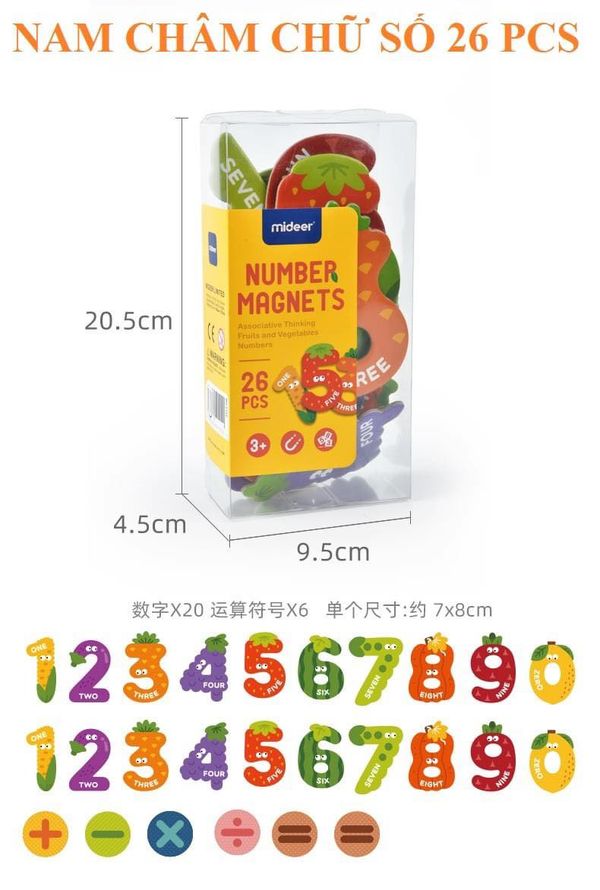 CHỮ SỐ NAM CHÂM - NUMBER MAGNETS