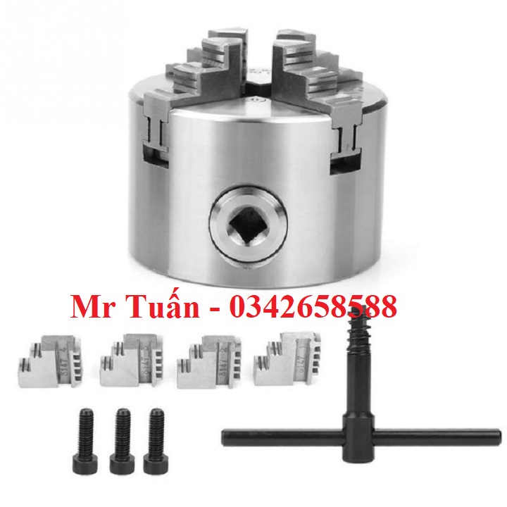 Mâm cặp 4 chấu 100mm K12-100