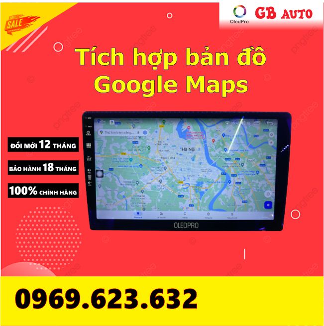 Màn hình android 9 inch OLED C2 kèm VIETMAP S1 bản quyền, tích hợp camera lùi, camera hành trình, ram 1gb rom 16gb