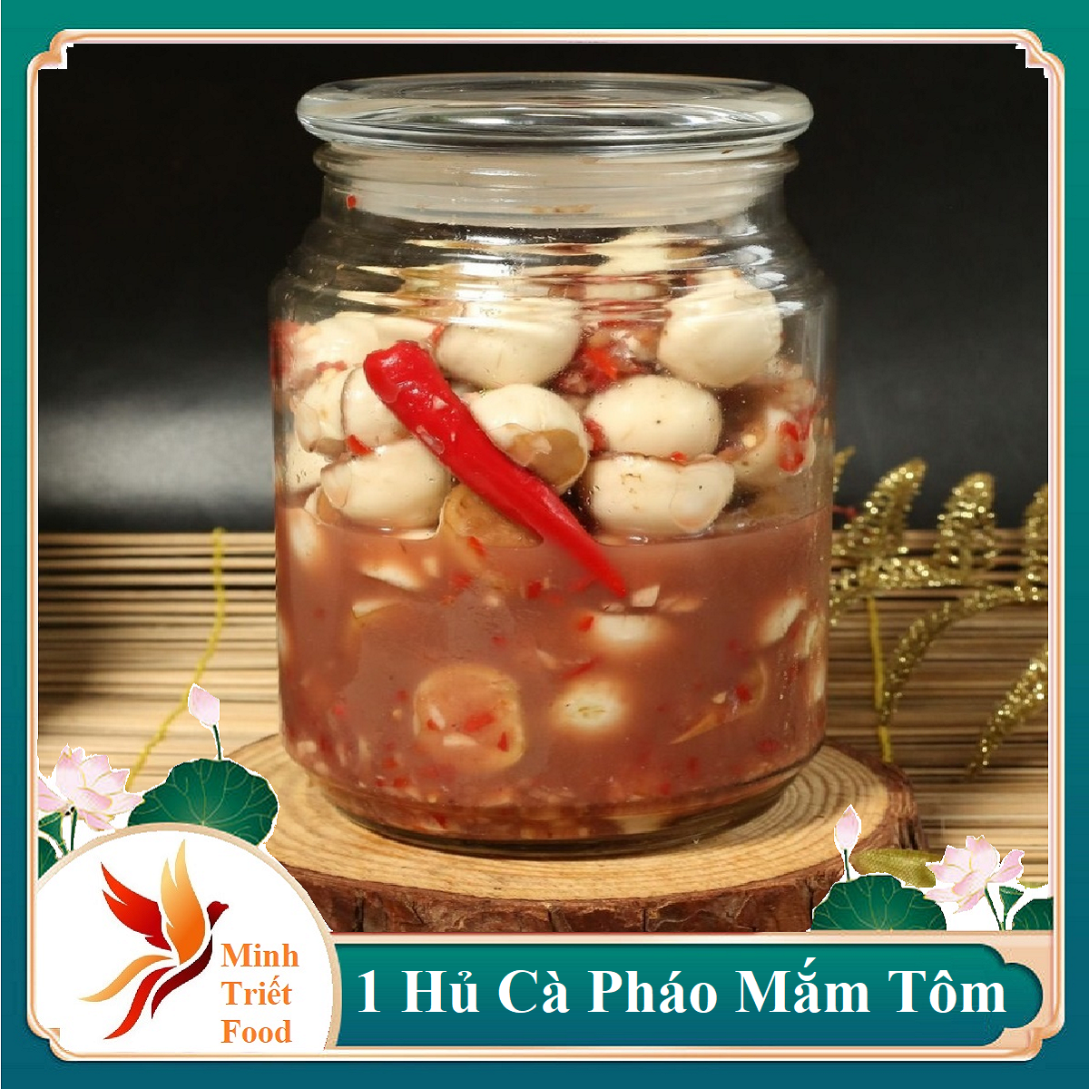 Mắm cà đà nẵng cà pháo to giòn ngon hộp 700g-780gr- đặc sản minh triết