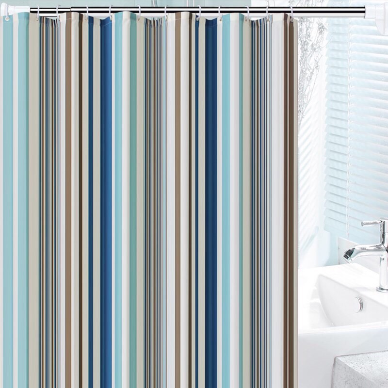 RÈM PHÒNG TẮM / RÈM CỬA SỔ HOẠ TIẾT SỌC LỚN MÀU CAO CẤP 180X180 LOẠI 1