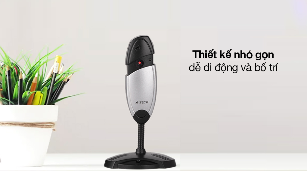 Webcam 480p A4Tech PK-635G Bạc