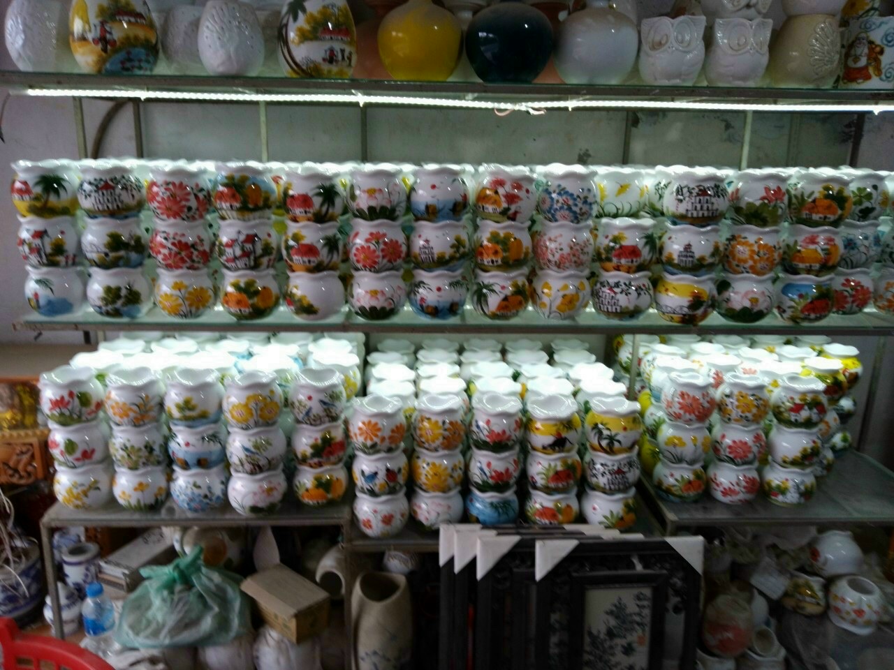 Đèn xông tinh dầu sứ size to