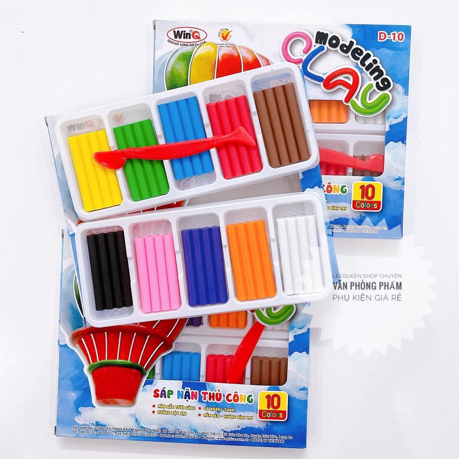 Sáp Nặn Thủ Công WinQ D10 ( 10 MÀU)
