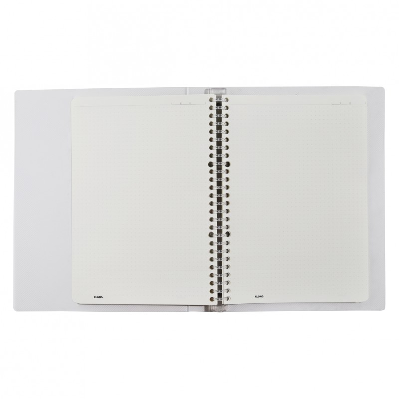Sổ bìa còng Binder B5 (còng 26 lỗ) Dot grid 120gms kem 545