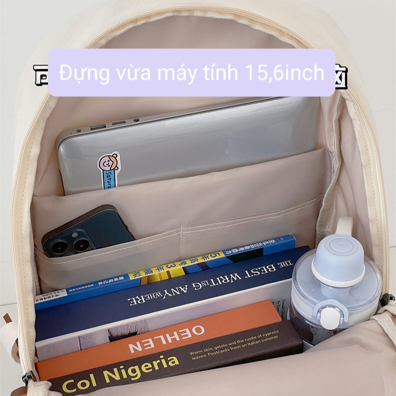 Backpack School Bag Basic ulzzang BL04