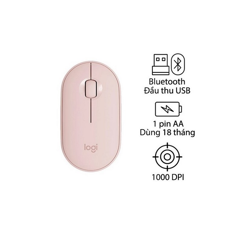 Chuột không dây Logitech Pebble M350 - Bảo Hành 1 Đổi 1