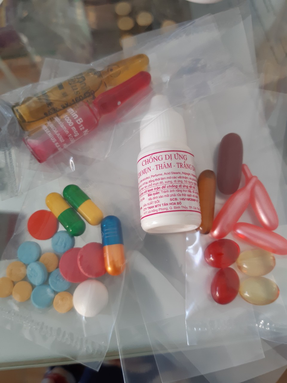 set trộn kem trắng da 85k
