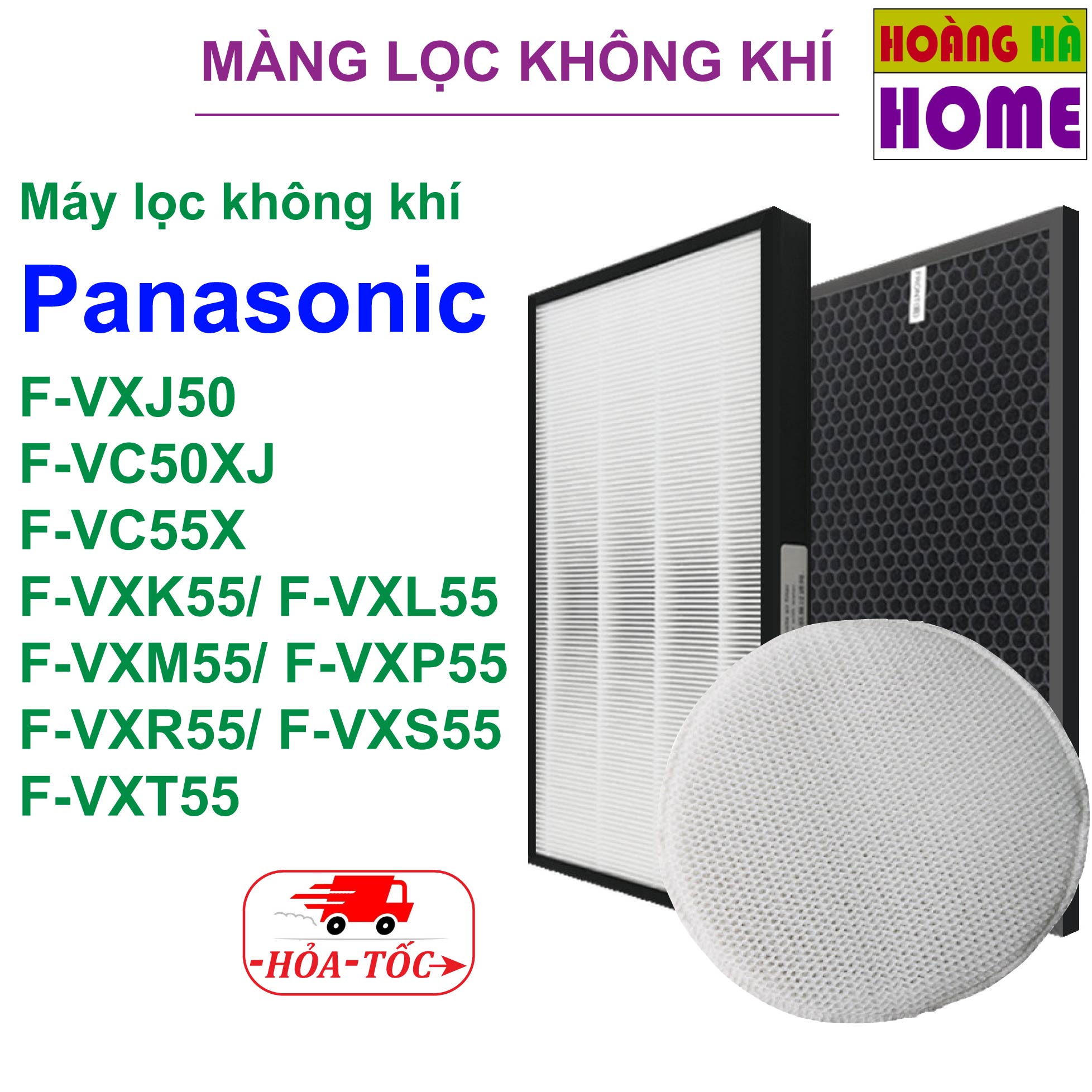 Màng lọc không khí panasonic 50 55, Màng lọc hepa, Màng lọc than