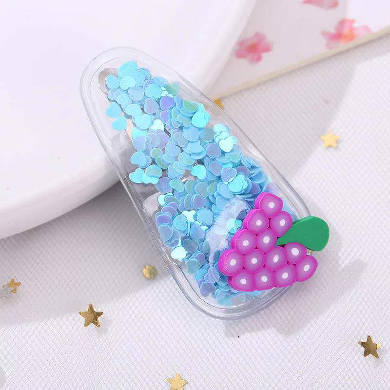 Set 5 kẹp tóc hình hoa quả cực yêu cho bé