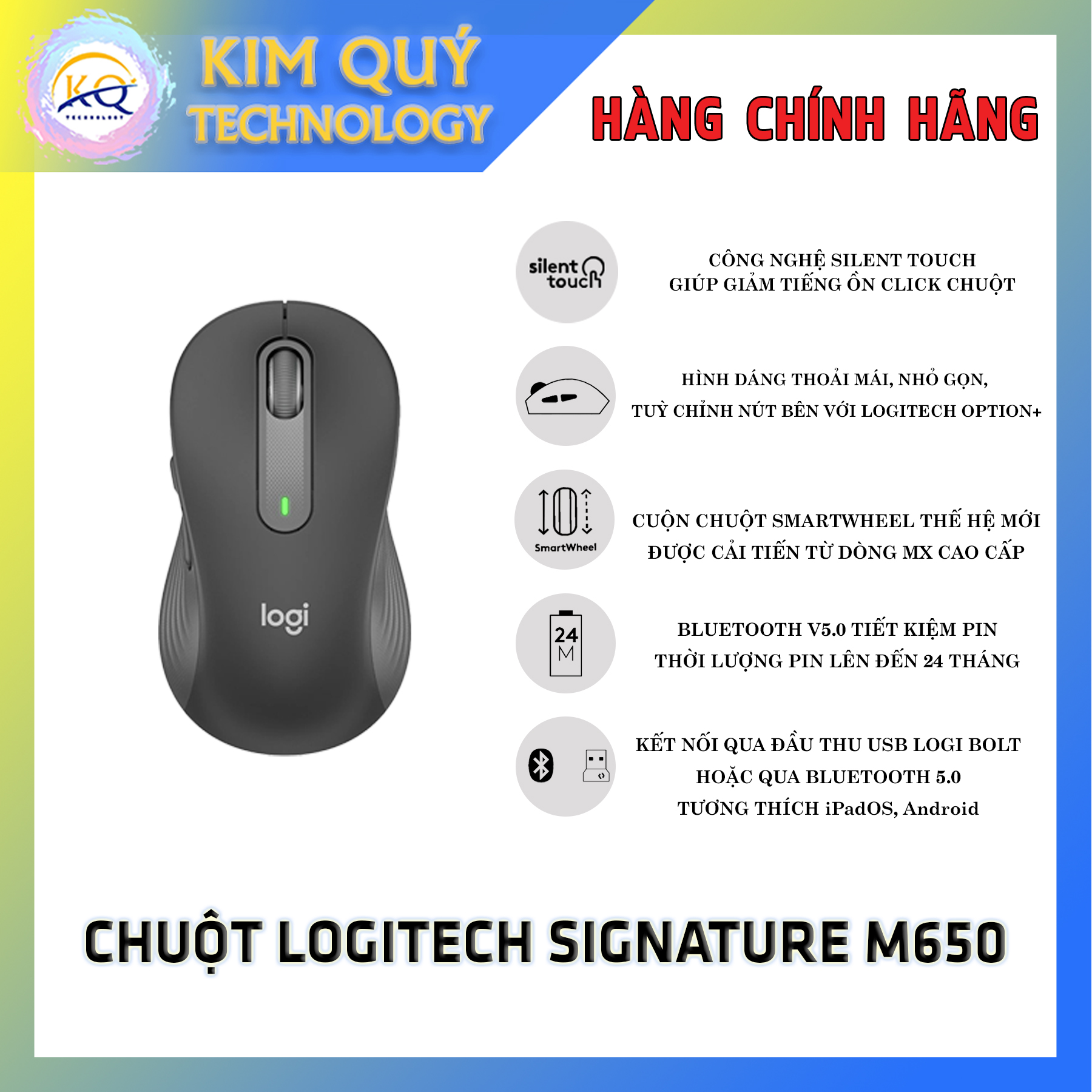 Chuột Không dây Logitech Signature M650