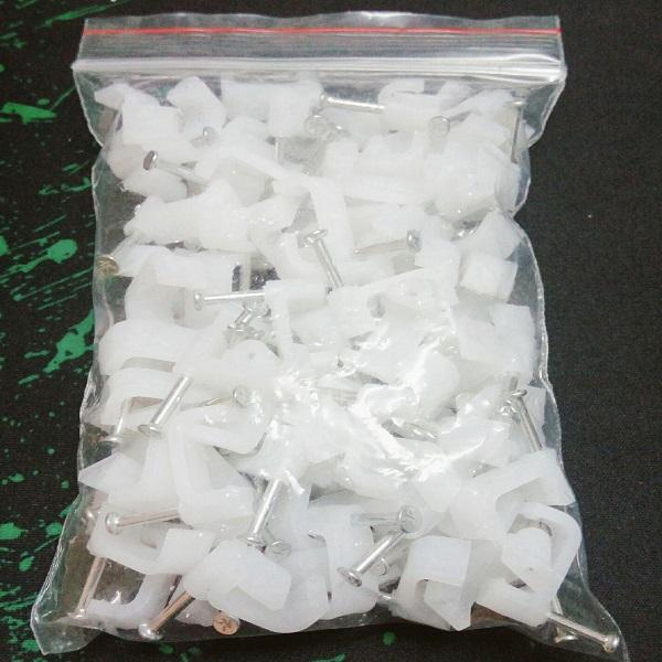 COMBO 10 TÚI (100 CÁI/TÚI) ĐINH GHIM DÂY ĐIỆN LOẠI NHỎ F12-NẸP DÂY LIỀN NGUỒN