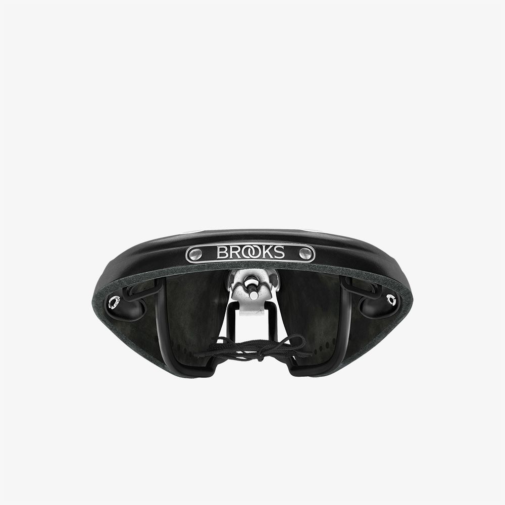 Yên Brooks B17 Carved Leather Saddle - Black