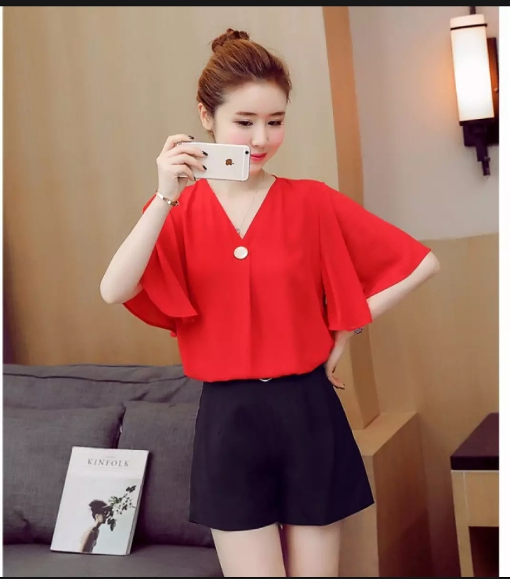 ÁO KIỂU TAY LOE CỰC DUYÊN -MÃ M02