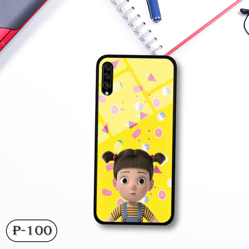 Ốp lưng kính 3D cute Samsung A50