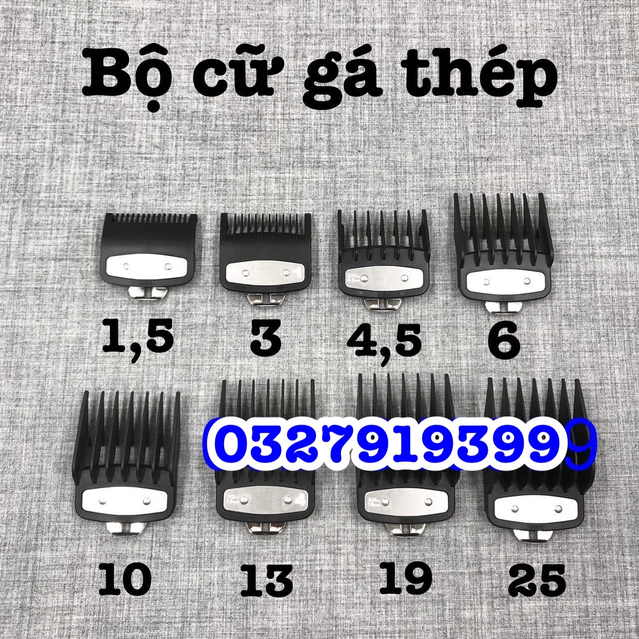 Bộ cữ tông đơ barber gá thép