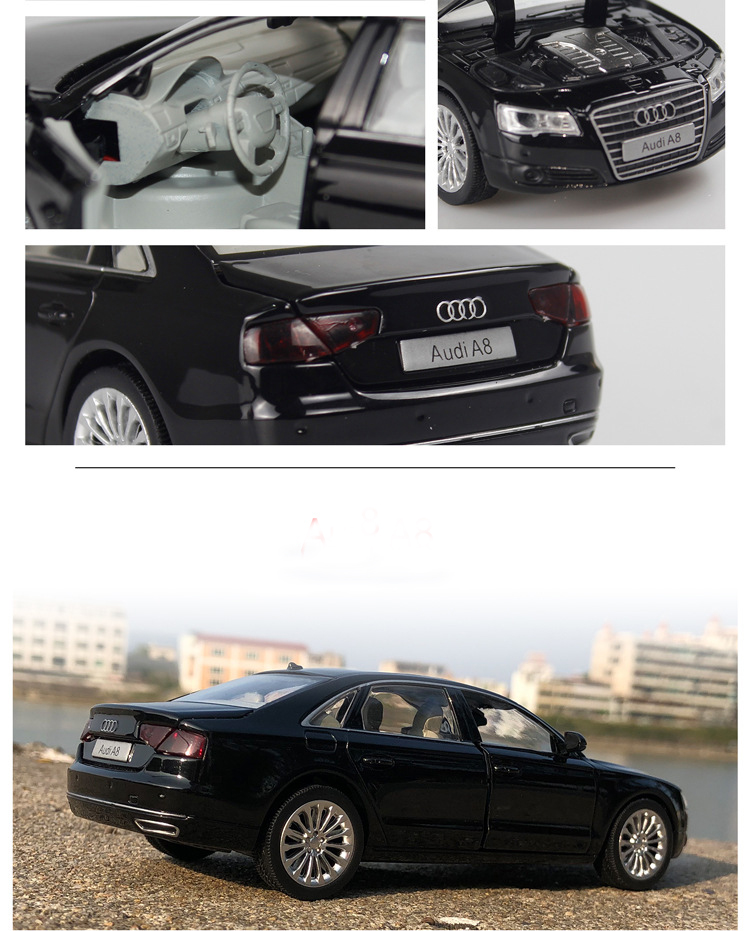 Siêu xe mô hình kim loại Audi A8 tỷ lệ 1:32
