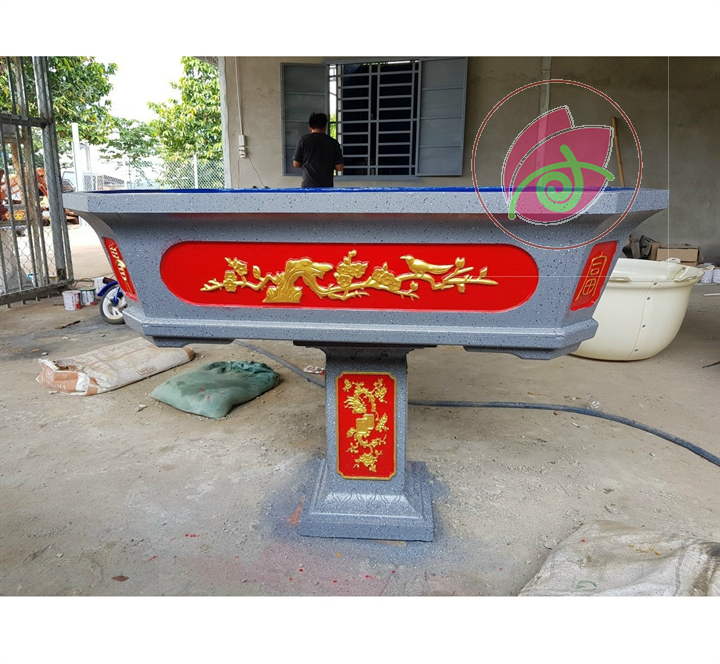 Sơn chậu màu Đỏ 107 dolphin hệ nước 1kg