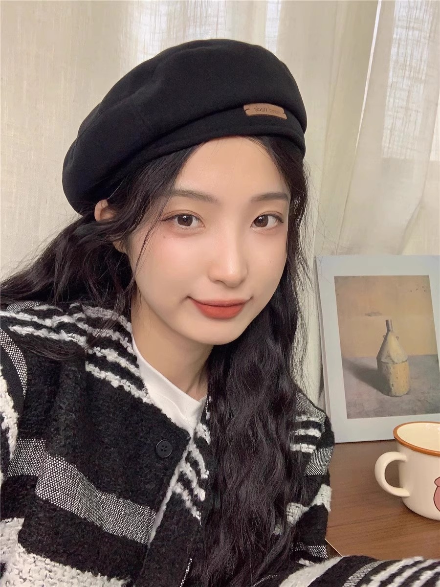 Mũ nồi ĐEN phong cách Ulzzang | ALL BLACK (M106)